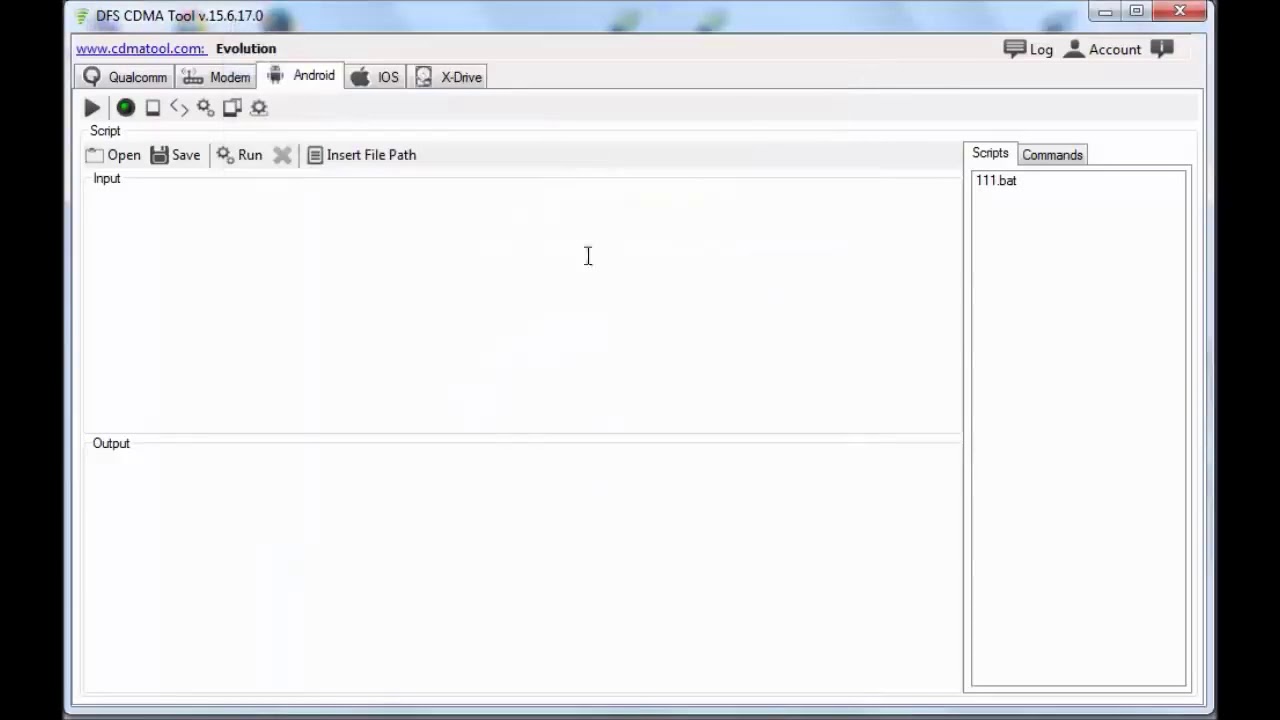 How to use ADB Script Manager DFS CDMA Tool