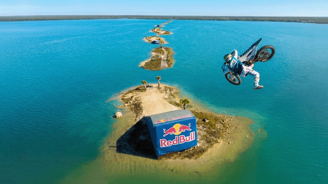 A Supercross Track But Every Jump Is Over Water
