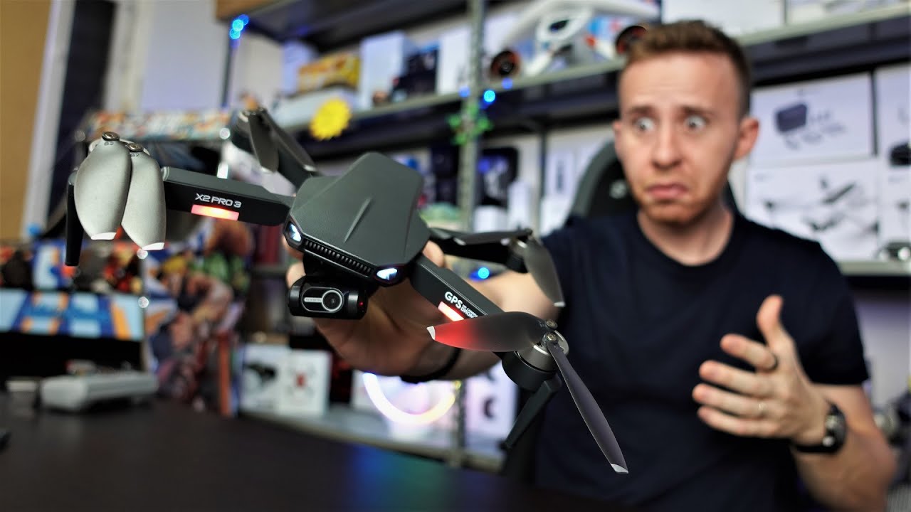 DRONE ECONOMICO con GIMBAL 3 ASSI, CAM 4K, GPS e RADIOCOMANDO a poco più di 100€... PAZZESCO!