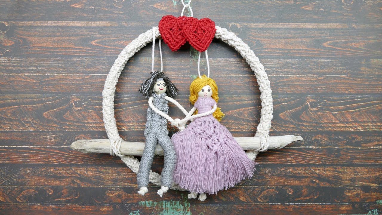 DIY Easy Macrame Dolls | Girl ❤️ Boy | Valentine's Day Gift ideas