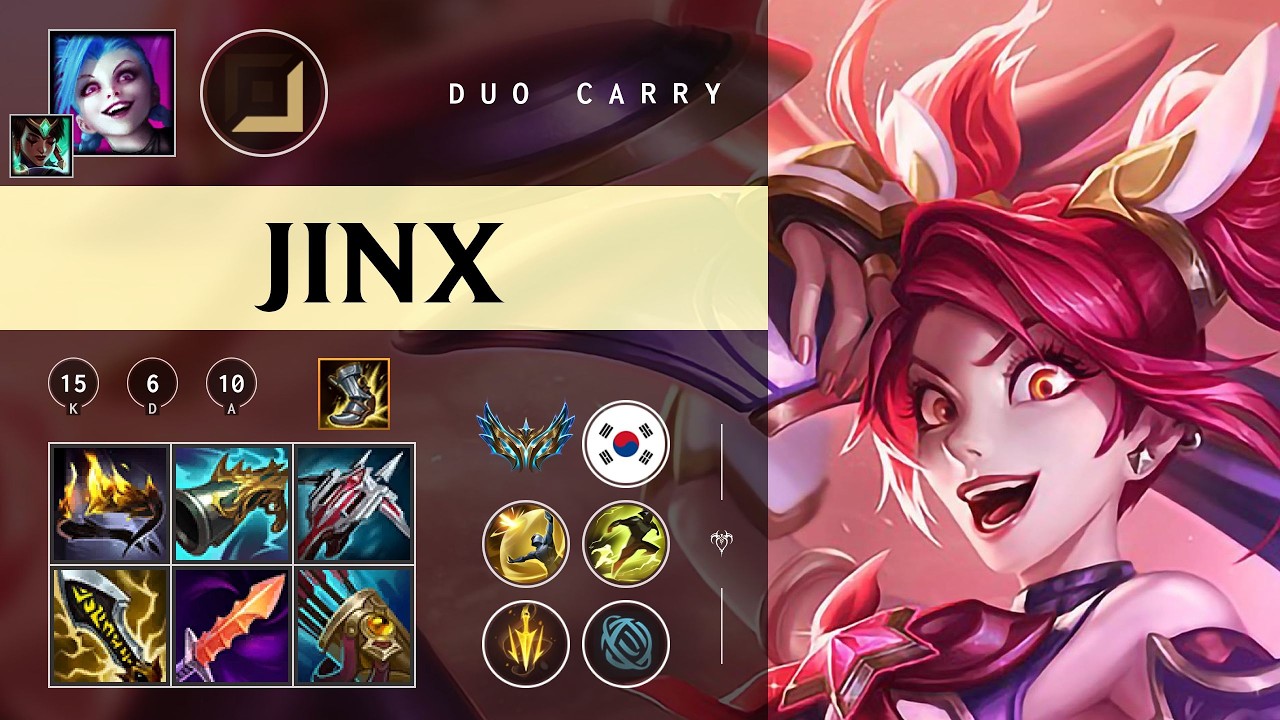 Jinx ADC vs Yunara - KR Challenger Patch 26.05