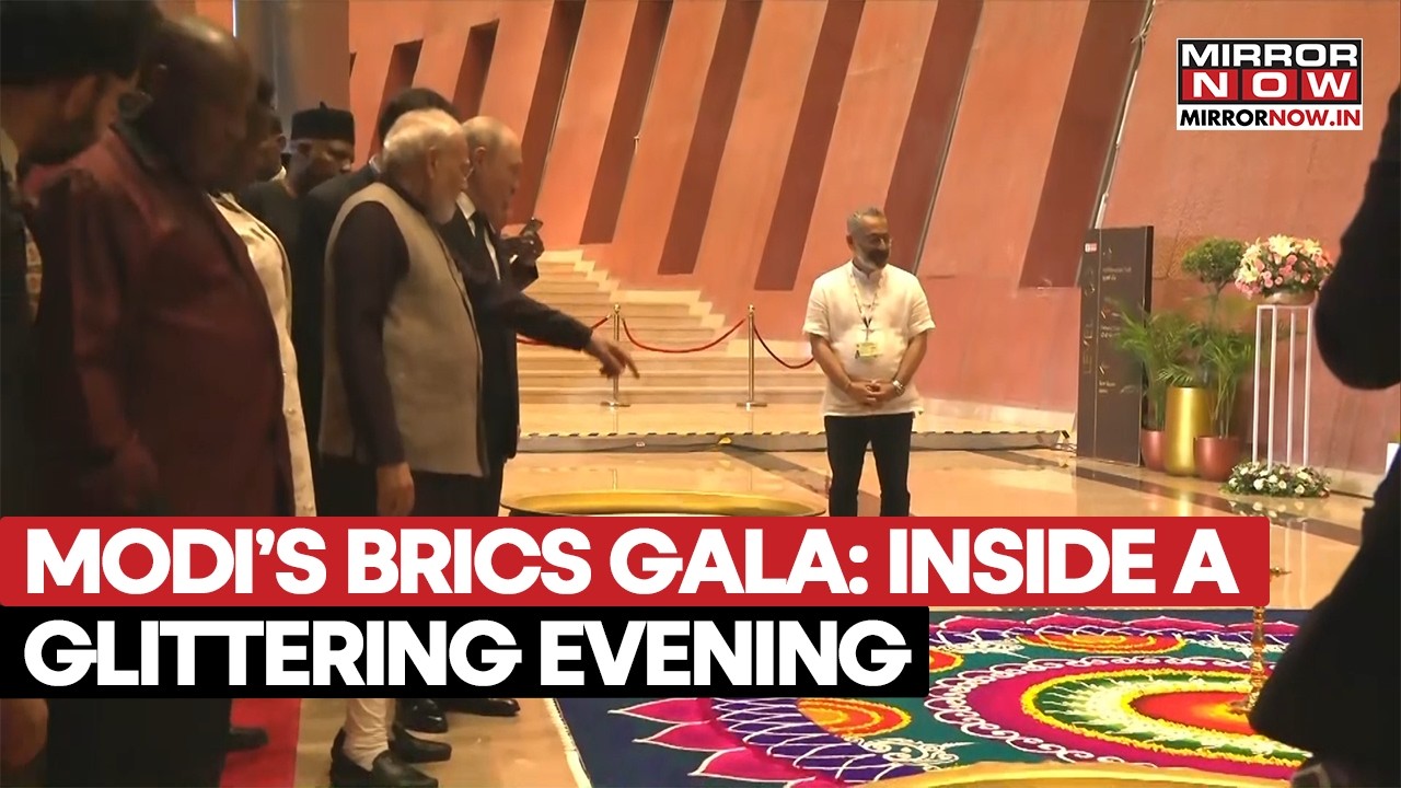 PM Modi Hosts BRICS Leaders Gala Dinner At Bharat Mandapam: Inside A Glittering Night | Watch