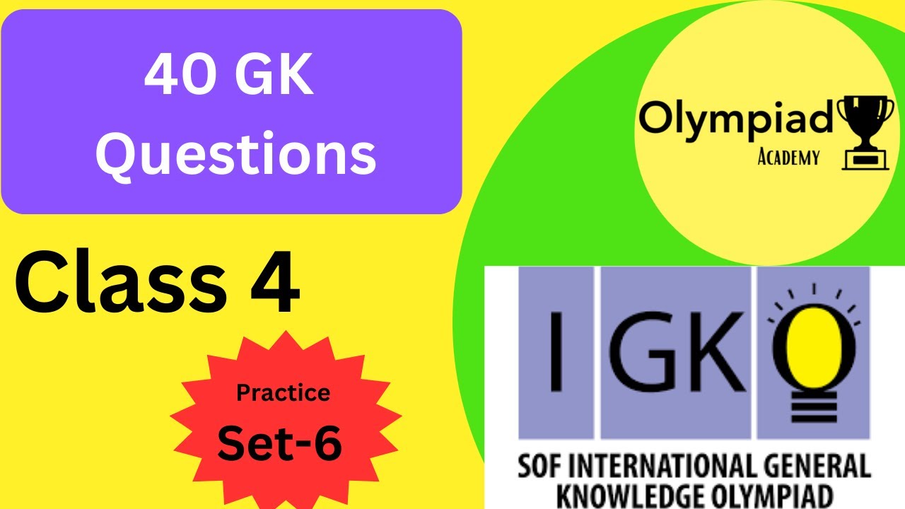 40 Olympiad GK Questions for #class4