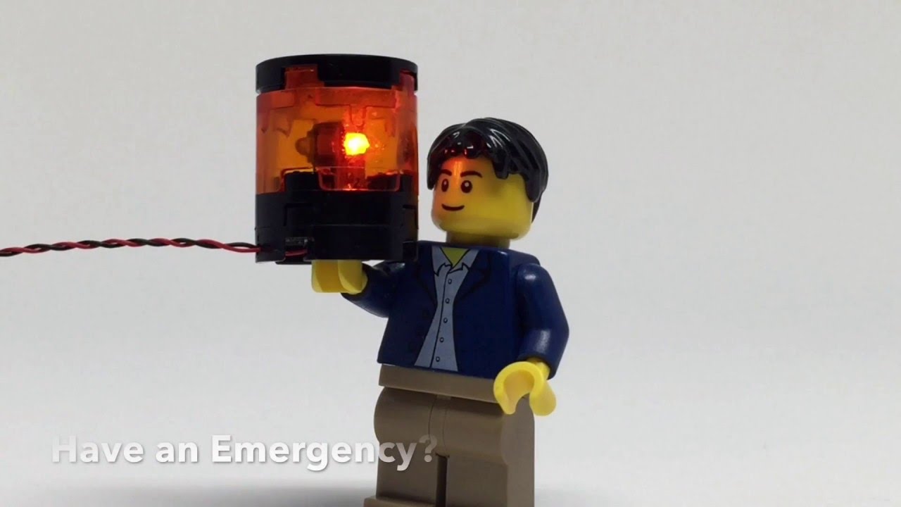 Brickstuff Rotating LED Beacon for LEGO