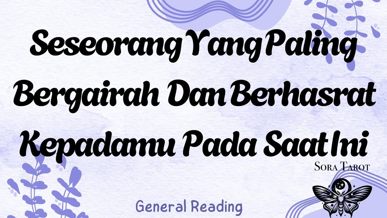 SESEORANG PALING BERHASRAT KEPADAMU