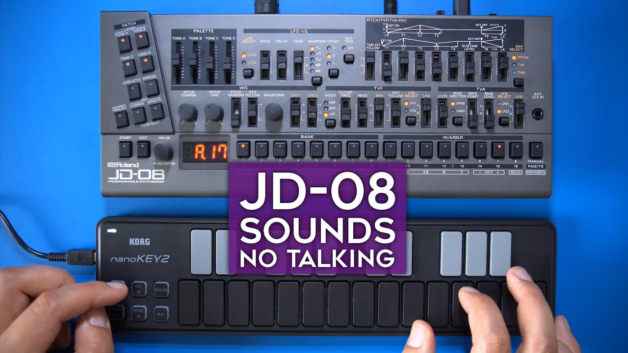 Roland JD-08 sounds (no talking)