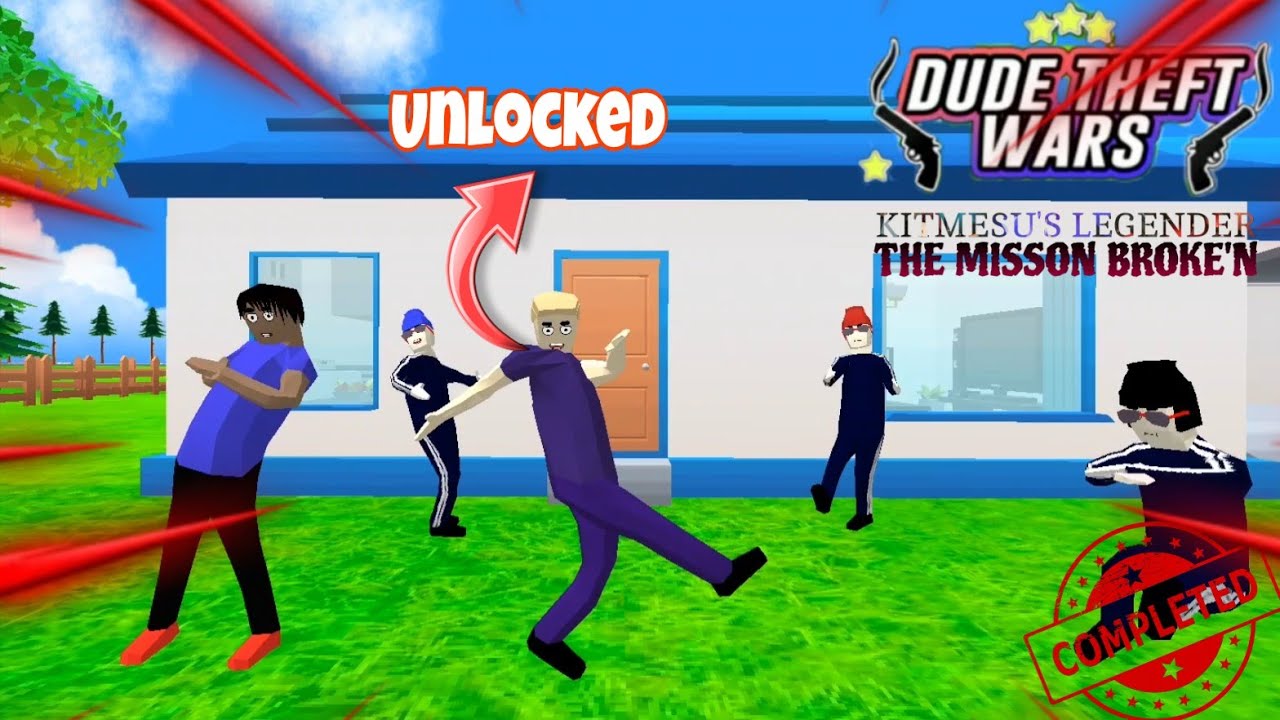 ALL MISSION COMPLETED | Dude Theft Wars | Richie UNLOCKED | 