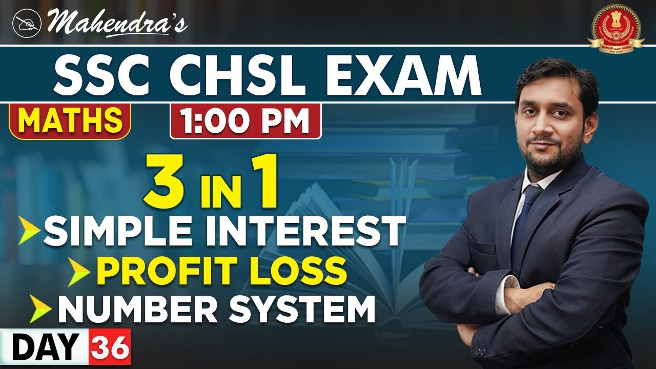 Simple Interest | Profit Loss | Number System | Maths | By Prabal Mahendras | SSC CHSL | 1:00 pm