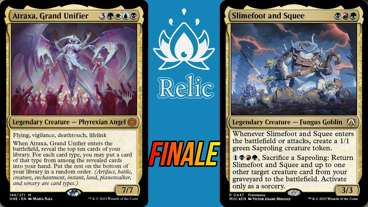 Finale Relic Fest - Atraxa (Leo Facca) VS Slimefoot (Eliott Dragon)- MTG EDH Duel Commander