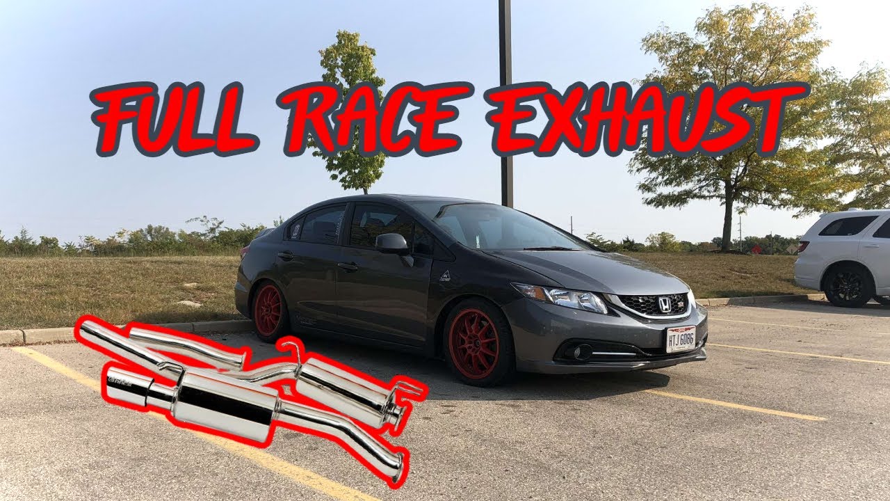 9th Gen Civic SI Gets A Full Race Exhaust!  *Sounds Great*