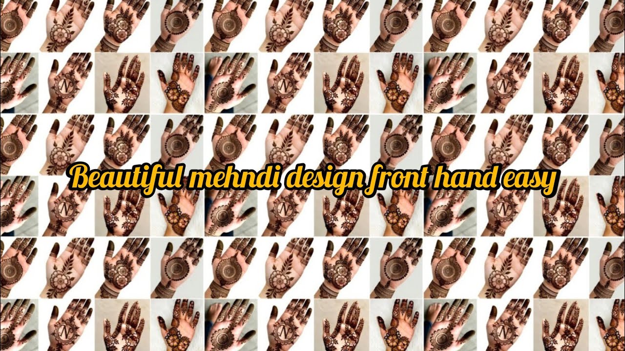 Beautiful mehndi design front hand easy/Simple mehndi design/Mehndi design/Mehandi ka design/Mehndi 