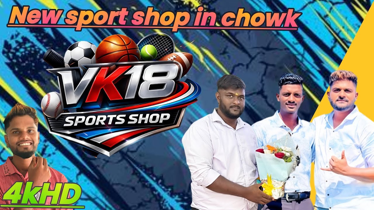 New sport shop in chowk 4k video...