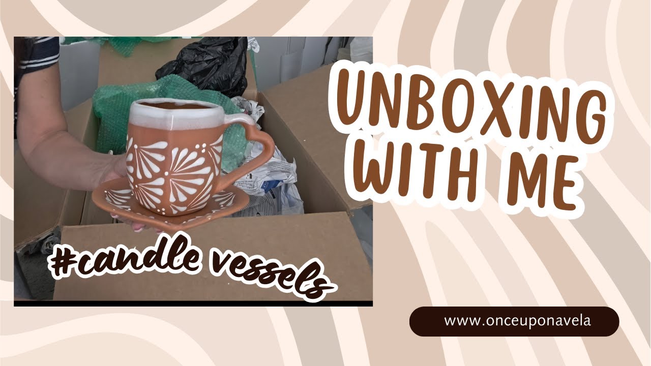 Supplier Haul Unboxing Ceramic Candle Vessels #unboxingvideo #VelasArtesanales  #behindthescenes
