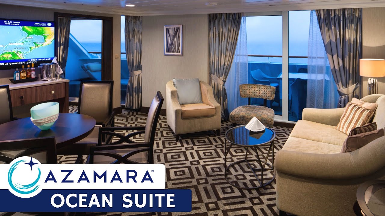 Azamara Onward | Ocean Suite Full Walkthrough Tour & Review 4K | Azamara Club Cruises