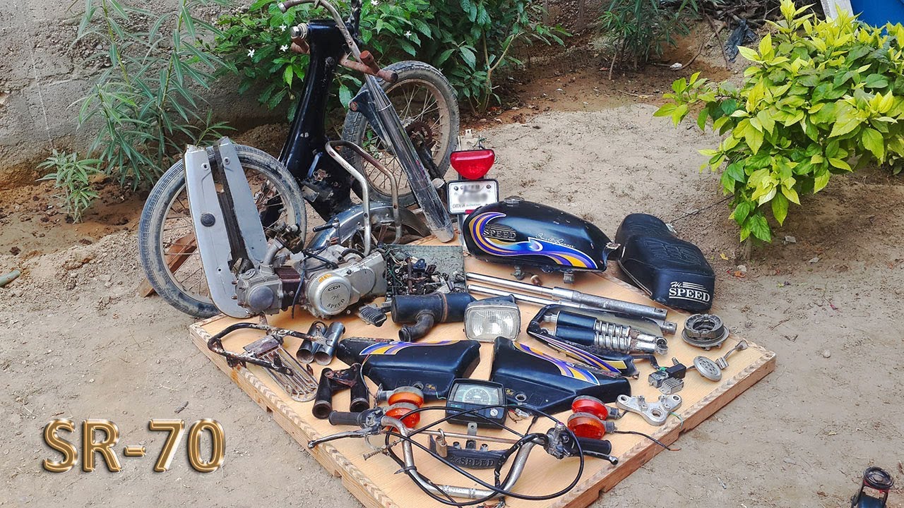 Disassembling Complete CD-70/SR-70 Hi-Speed Motorcycle.