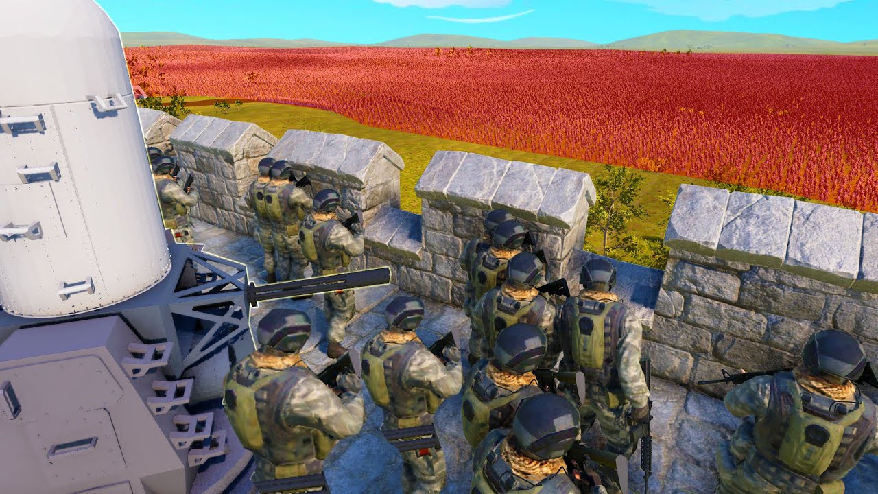 Can NEW Machine Guns Hold FORT vs 3,000,000 INSURGENTS?! - UEBS 2: Ultimate Epic Battle Simulator 2