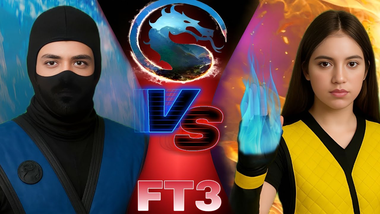 مسابقه مورتال کمبات | ملیکا vs ارش | مبارزه FT3 با گزارش فارسی