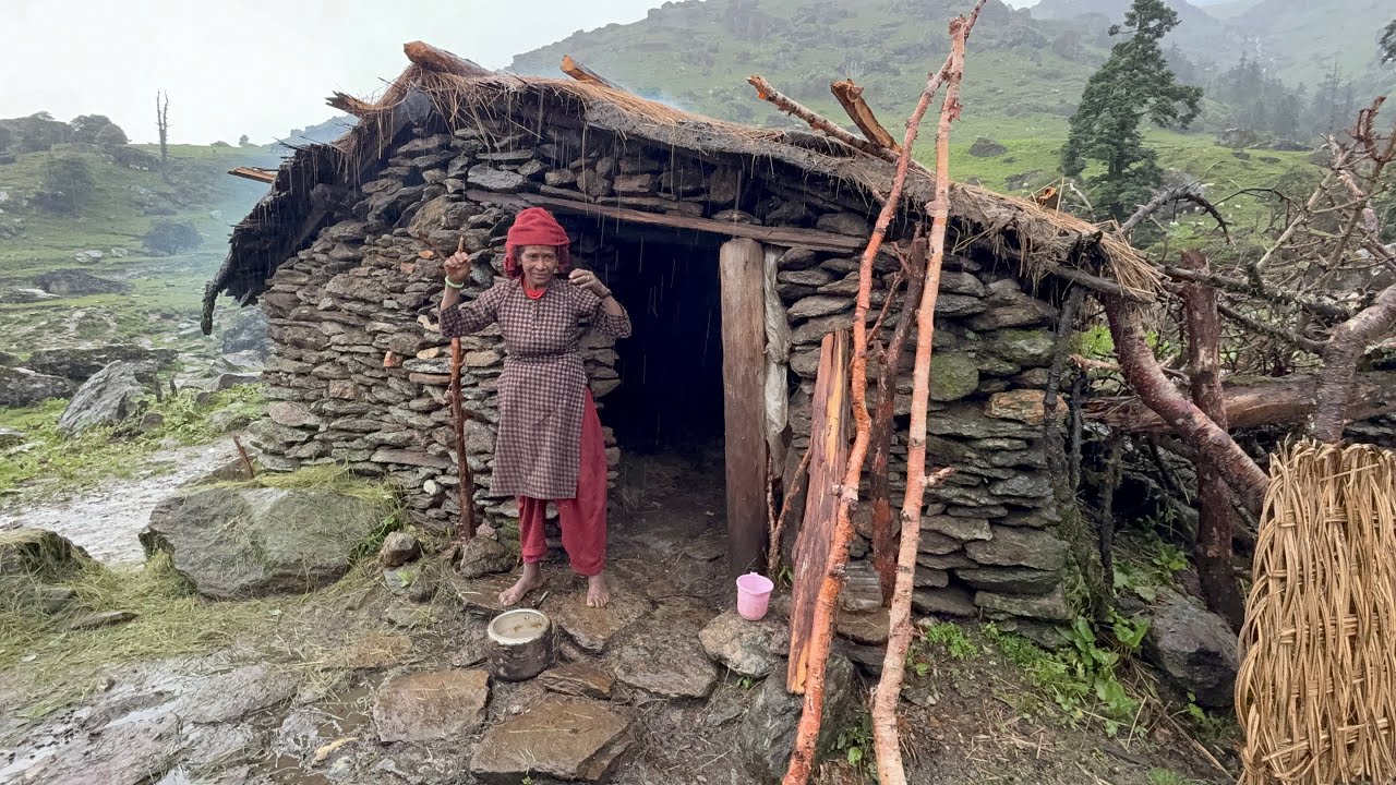 Traditional Life in Nepali Mountains | Family Daily Life | Organic Food Cooking in Countryside Life