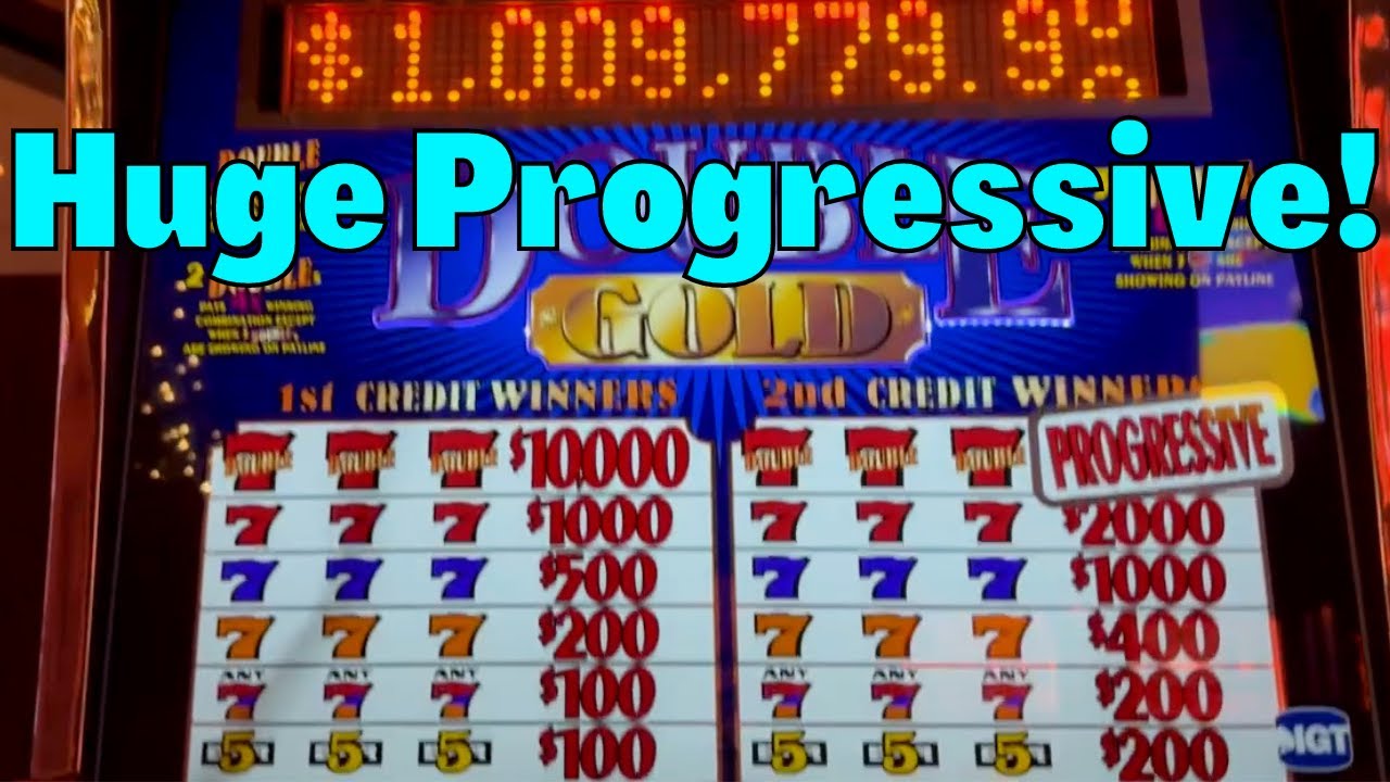 Двойное золото 1 000 000 Progressive и тройной двойной доллар!