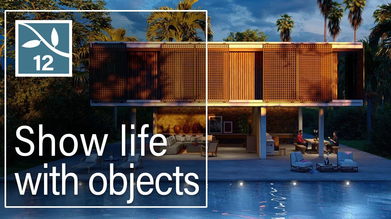 Step 4: Show the life in a scene with objects and detail