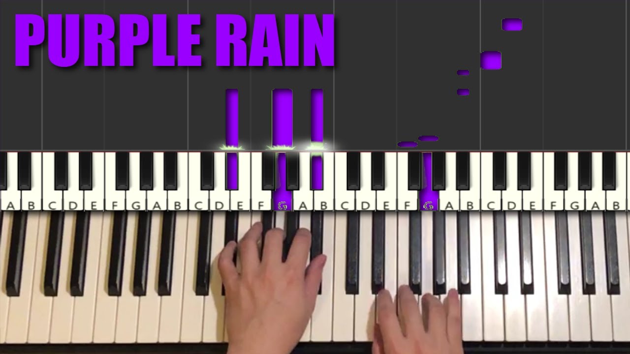 Prince - Purple Rain (Piano Tutorial Lesson)