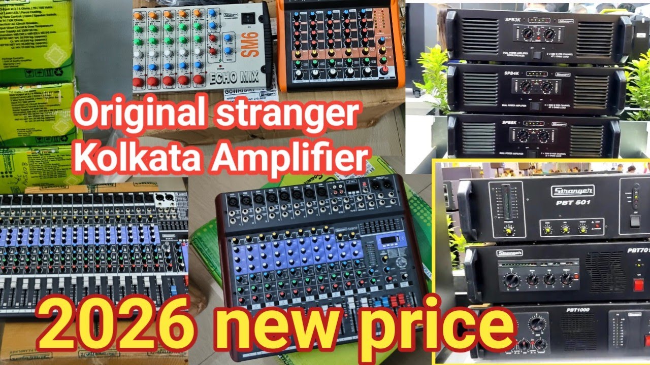 Original stranger Kolkata model all amplifier mixer details, 2026 New  price , Babu Dj vlogs, 