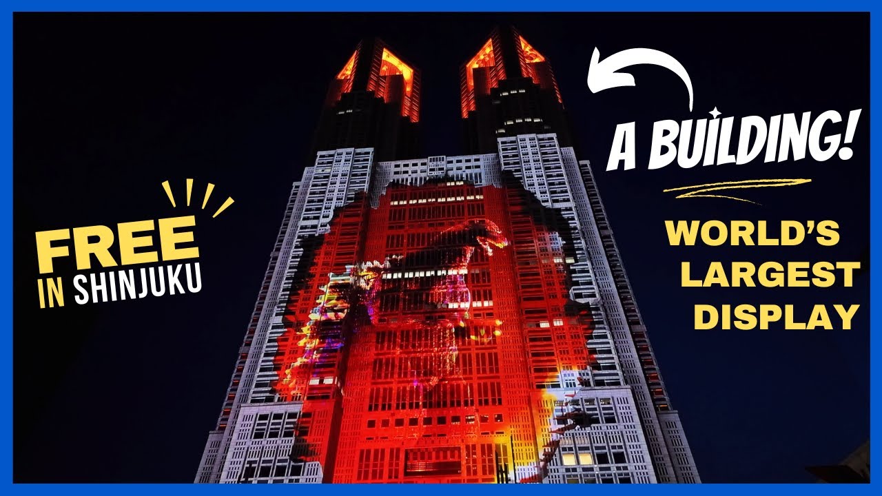 Things To Do In SHINJUKU ✅ Tokyo Metropolitan Government Building Projection Mapping FREE SHOW