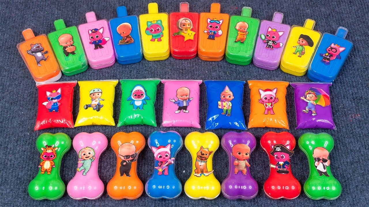 Pinkfong Slime Mixing Playtime! Jeni, Hogi, and Bebefinn’s Colorful Satisfying ASMR 🌈