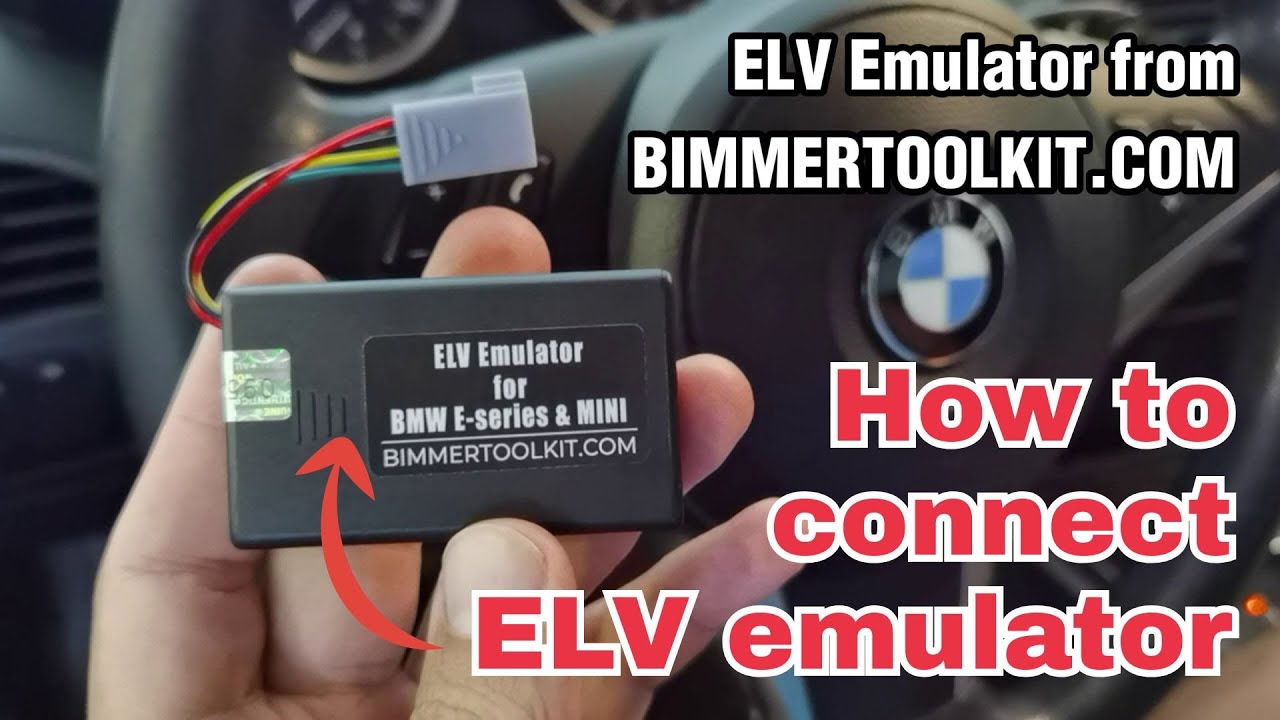 How to connect BMW ELV Steering Lock Emulator ALL E-series E90, E60, E87 ETC