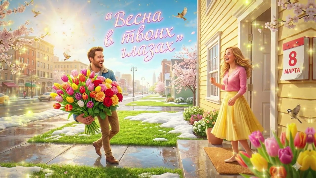 🌸 Весна в твоих глазах | Очень нежная и романтичная песня о любви