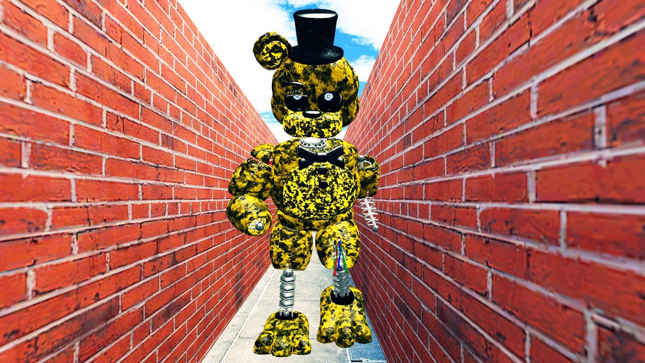 Сломанные Аниматроники гоняются за нами в большом лабиринте FNAF COOP GMOD ► Garry's Mod