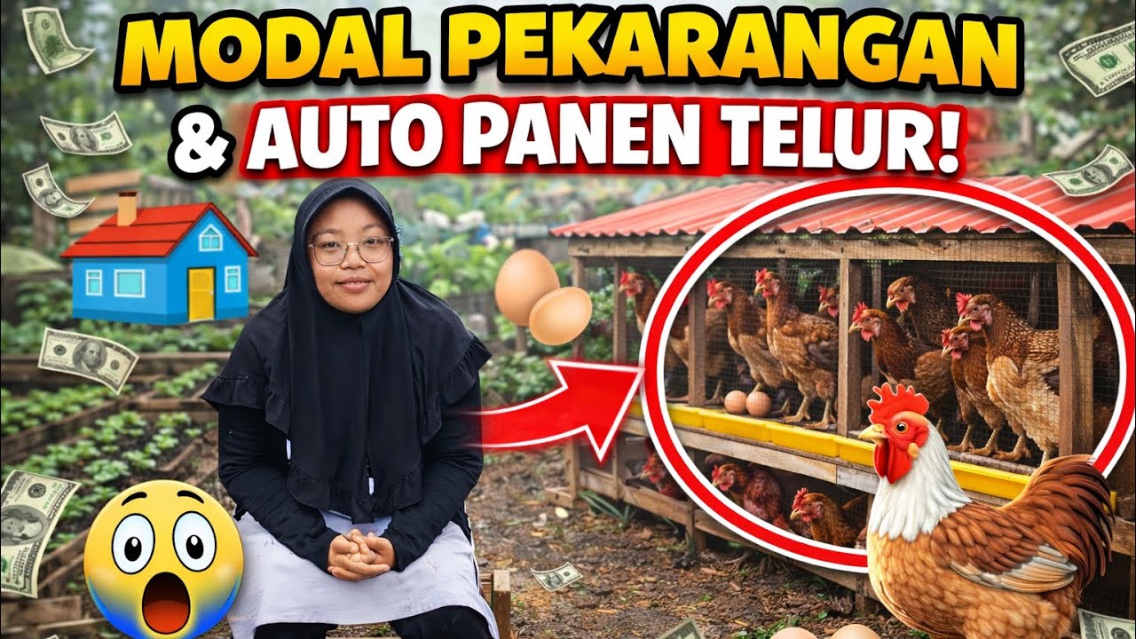 MODAL PEKARANGAN | AUTO PANEN TELUR