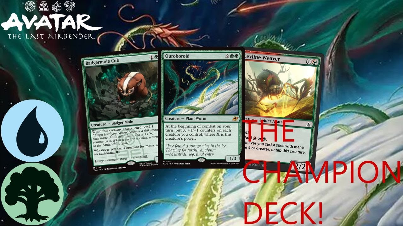 PLAYING THE SPOTLIGHT SERIES LYON CHAMPION DECK - SIMIC OUROBOROID - MTG ARENA - STANDARD BO1