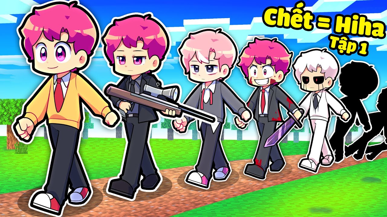 NẾU HIHA CÀNG CHẾT CÀNG TRỞ THÀNH HIHA AUT TRONG MINECRAFT*CHẾT = HIHA AUT TẬP 1 🤣