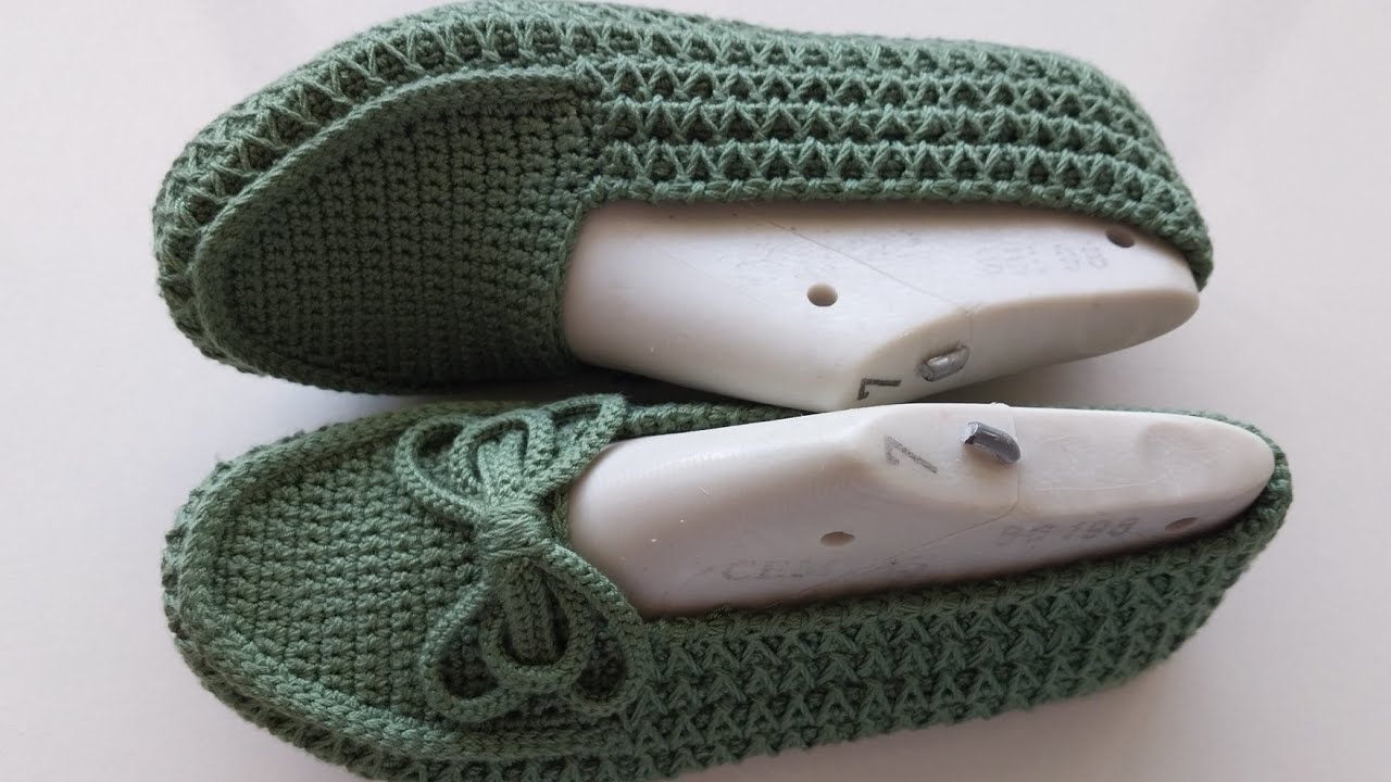 (Yeni Uyarlama bana ait) Makosen modeli/ babet patik modeli/knit booties/ örgü modelleri