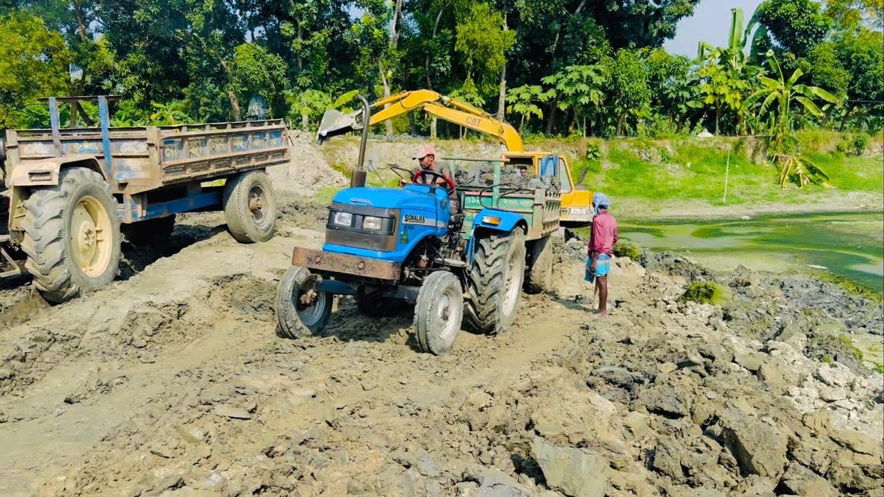 Swaraj 855 FE Tractor Fully Loaded Trolley | Sonalika Di-35 Tractor Power Test | Tractor Working 