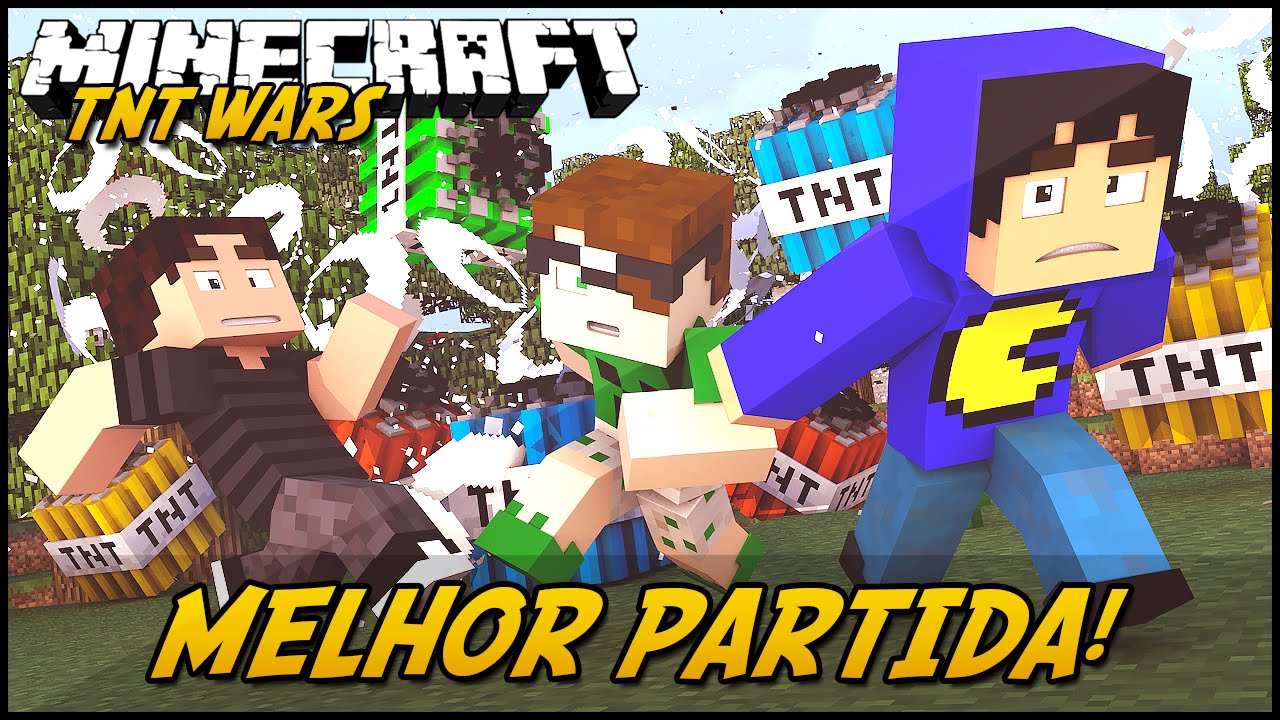 Minecraft: MELHOR PARTIDA! (TNT WARS C/ MODS) #1