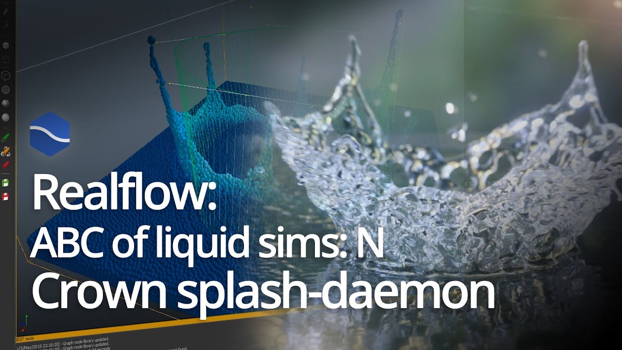 Realflow Liquid ABC: N - Crown splash-daemon