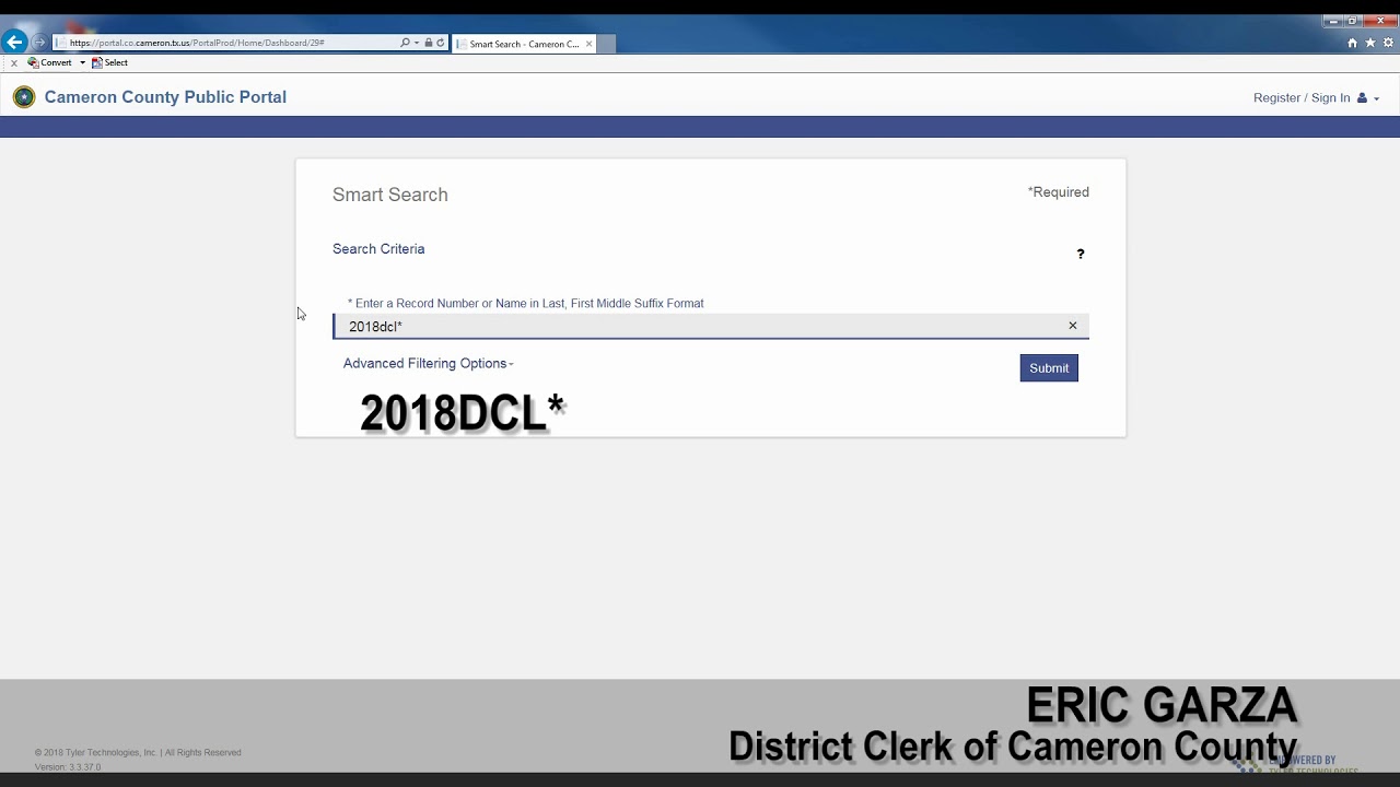 How to Search for Civil Cases based on a Date Range (English Version)