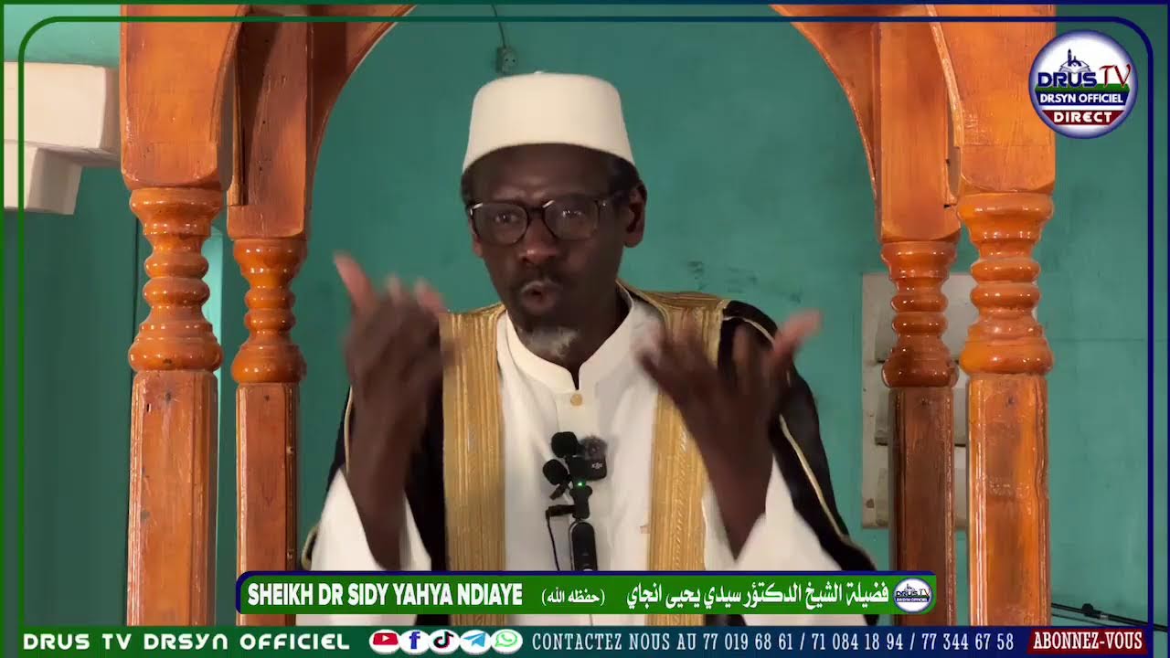 �XUTBA JUMAA      ──༺❀༻──   خطبة الجمعة �SHEIKH DR SIDY YAHYA NDIAYE (حفظه الله) فضيلة الشيخ الدكتور