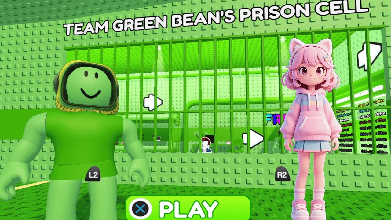 WE ESCAPED GREEN BEAN'S PRISON! 🔓🟢 | GREEN BEAN'S OBBY | Hey Yuo Skido #robloxobby