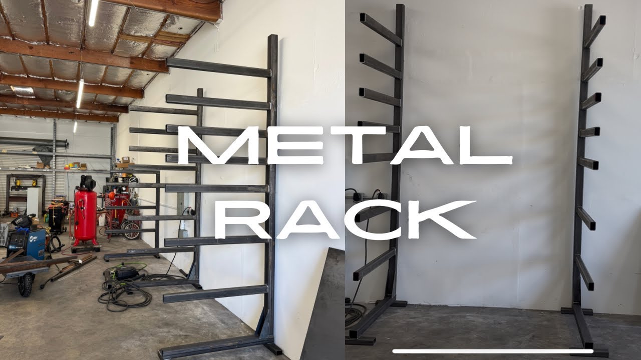 Metal storage rack