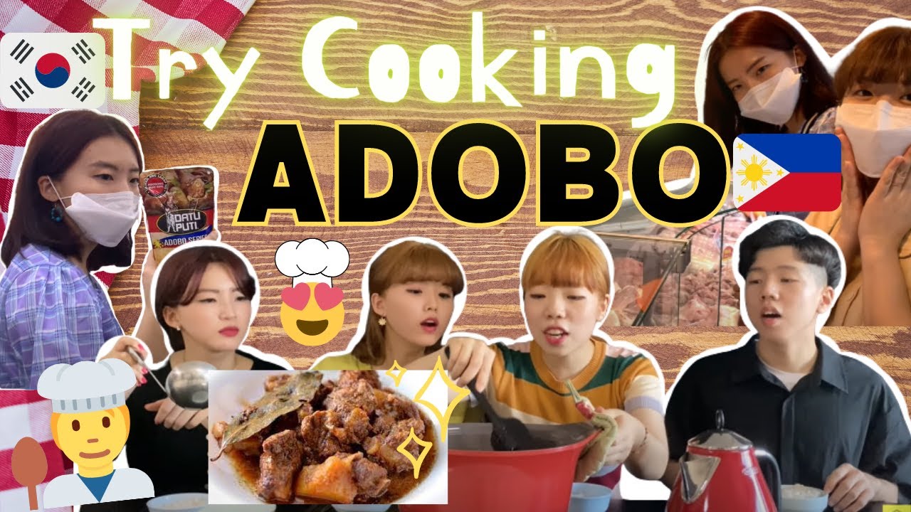 Koreans trying to make ADOBO for the first time (ENG SUB)