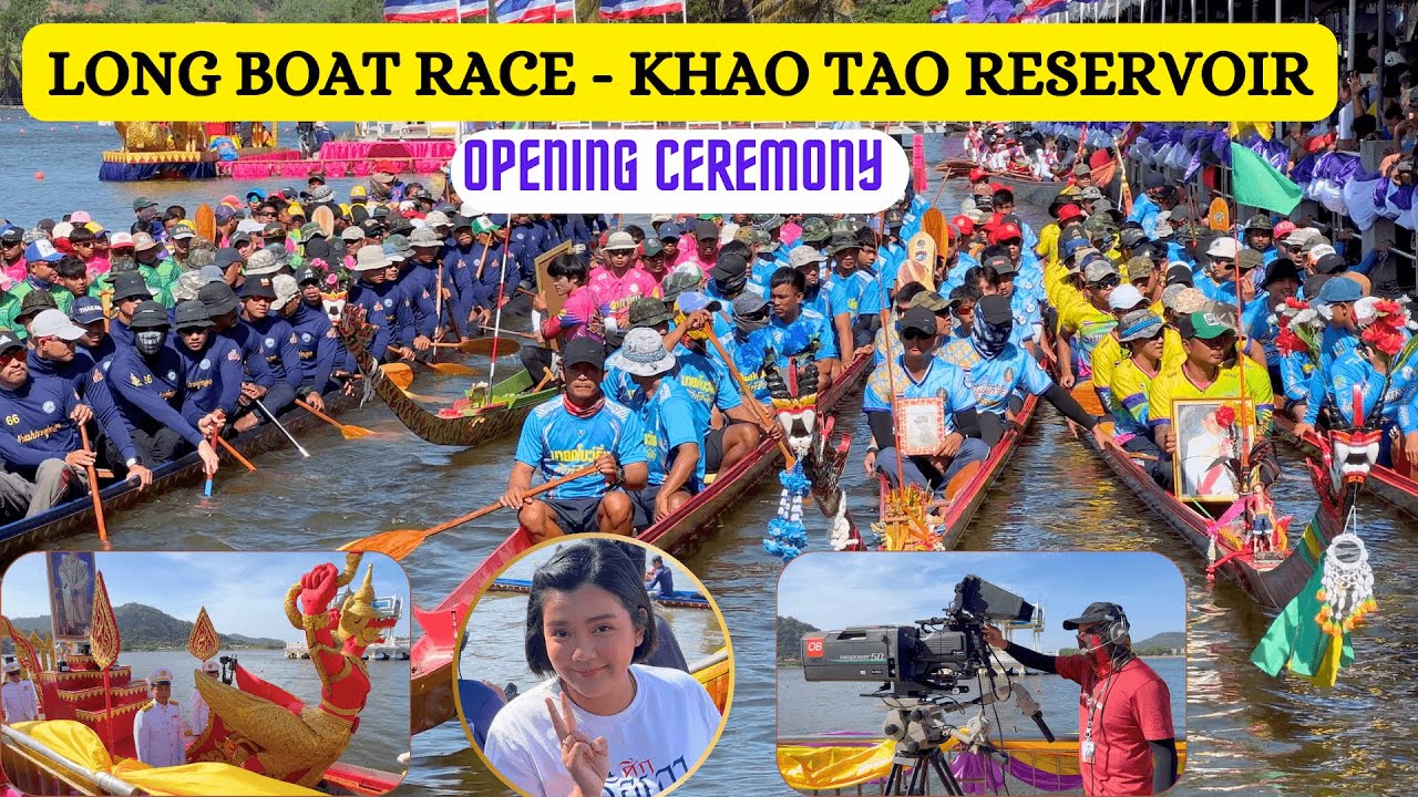 Hua Hin Long Boat opening ceremony on Khao Tao Reservoir and Boat Race