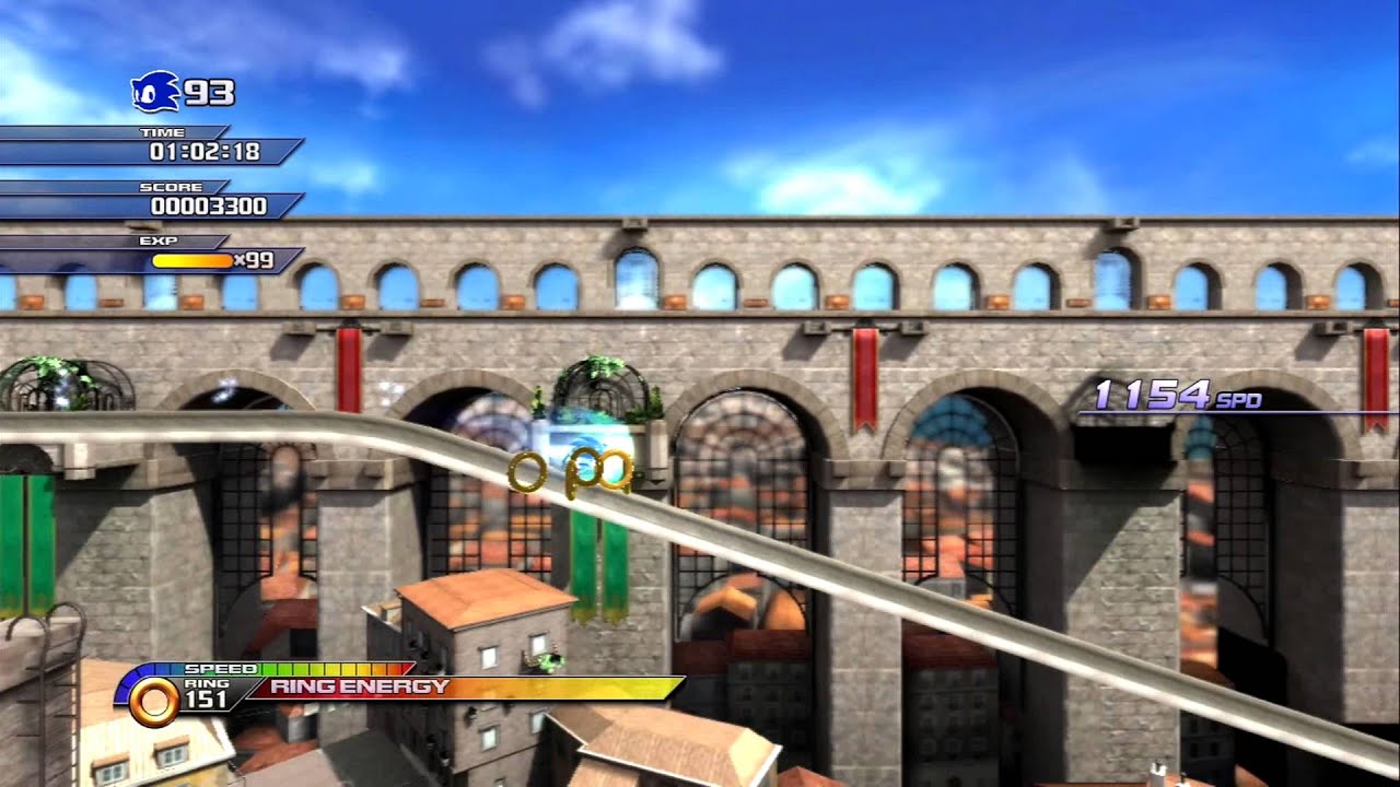 Sonic Unleashed Rooftop Run Day Act1 Speed Run 1:45:46