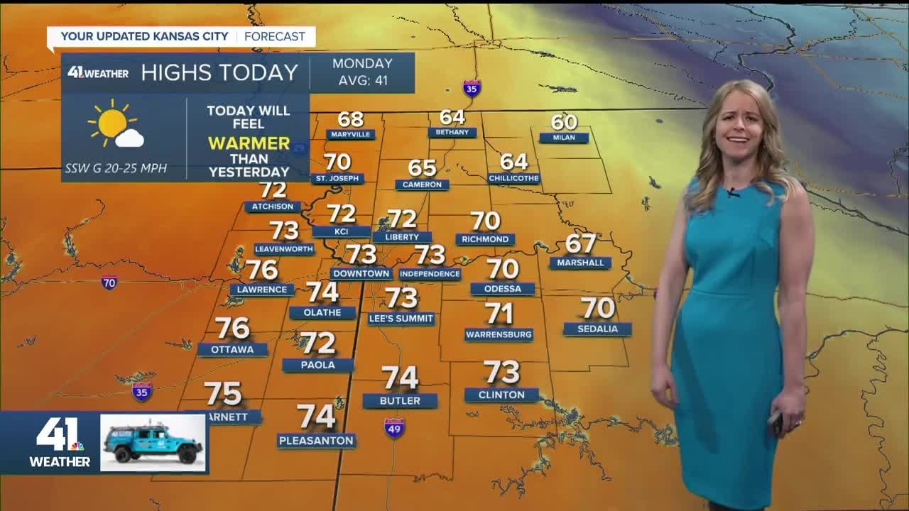 Beautiful spring weather to start the week