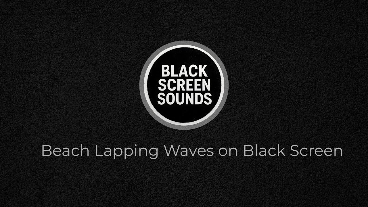 Beach Lapping Waves on Black Screen | 3 Hours of Deep Sleep Nature Ambience