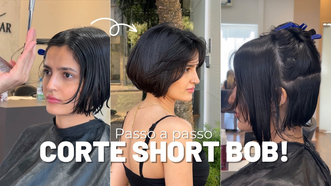 Como é feito o corte SHORT BOB | Passo a passo e dicas
