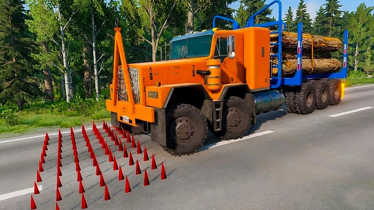 Trucks vs speed bumps challenge Video Compilation #6 BeamNG Drive BeamNG BOOM
