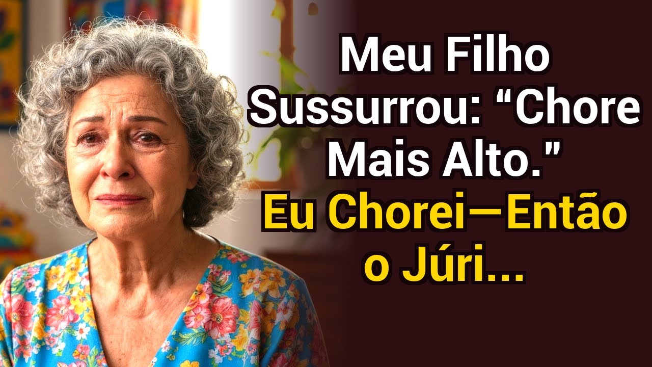 Meu filho sussurrou: “Chora mais alto.” Eu chorei — e então o júri...